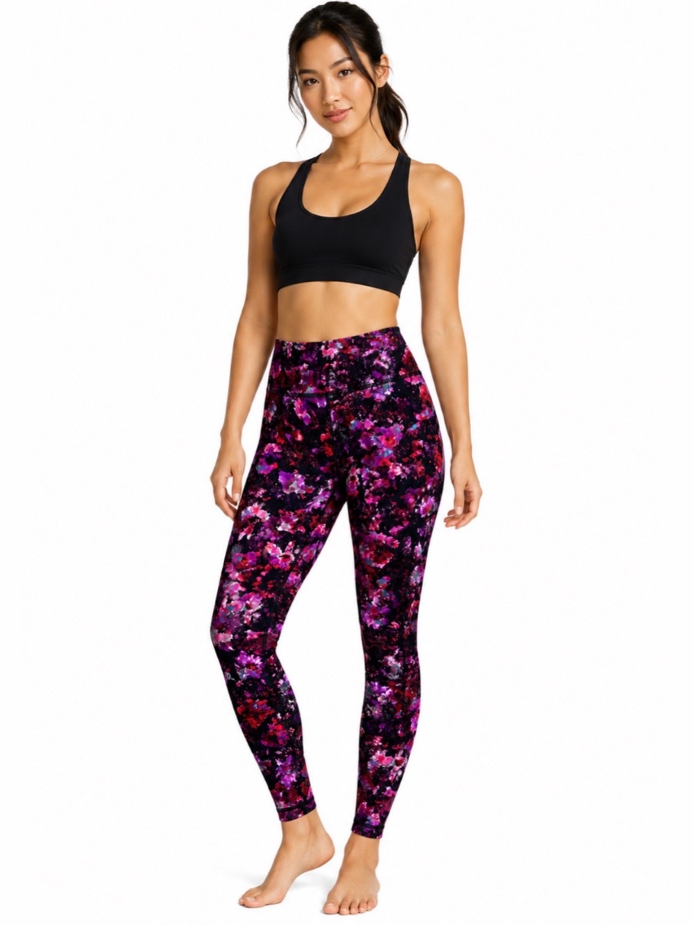 lululemon Luxtreme Multicolor Floral Swift Speed High-Rise Leggings Size 4